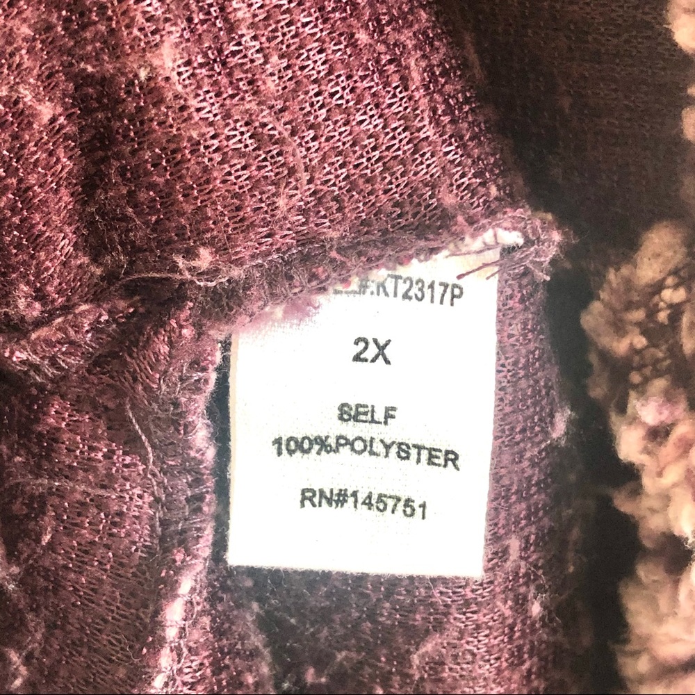 NWOT | Fantastic Fawn | Sherpa Quarter Zip Jacket - Picture 4 of 6